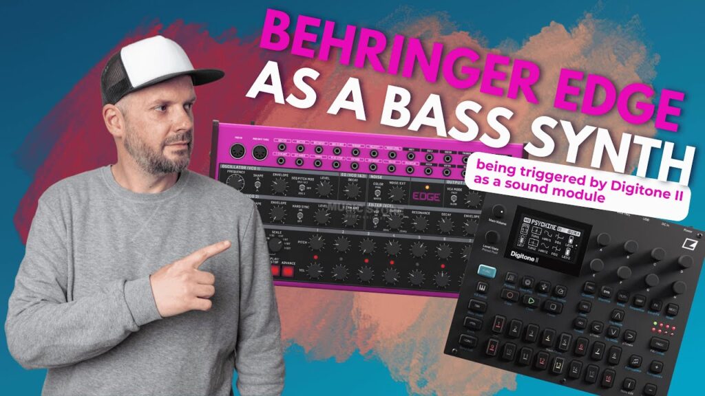 Behringer Edge as a Bass Synth Sound Module (Being triggered by Digitone)